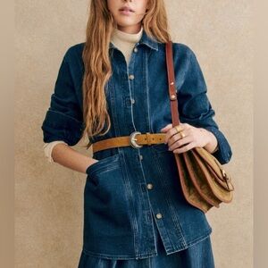 Sezane Will Denim Jacket in Indigo